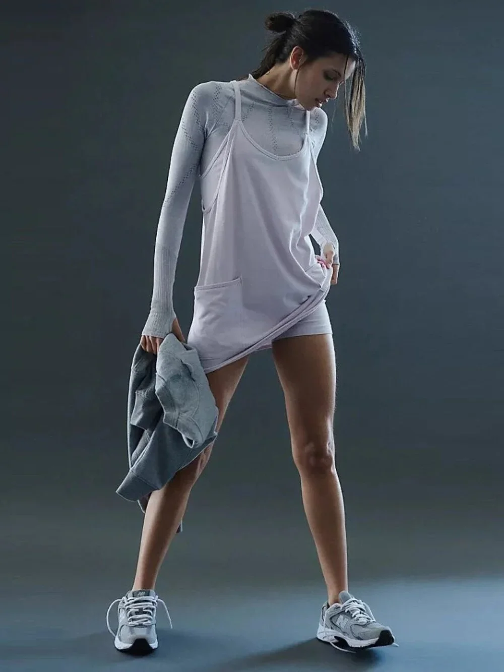 Free People Movement Hot Shot Logo Mini Dress NWOT - Picture 4 of 11